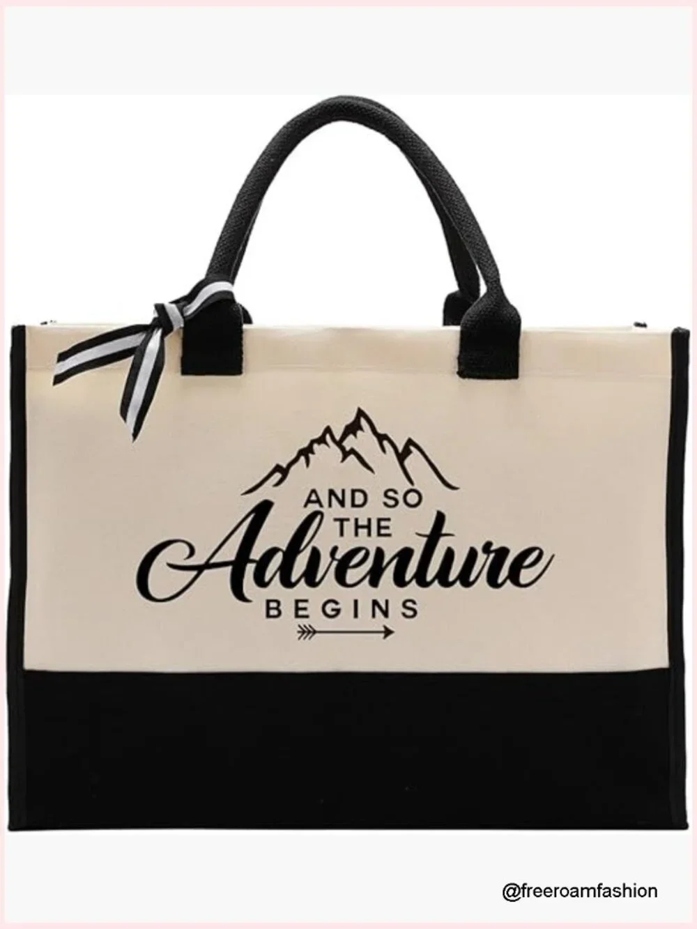 Cotton Canvas Tote Bag Inspirational Gift Reusable Grocery Shopping Bag Heavy
